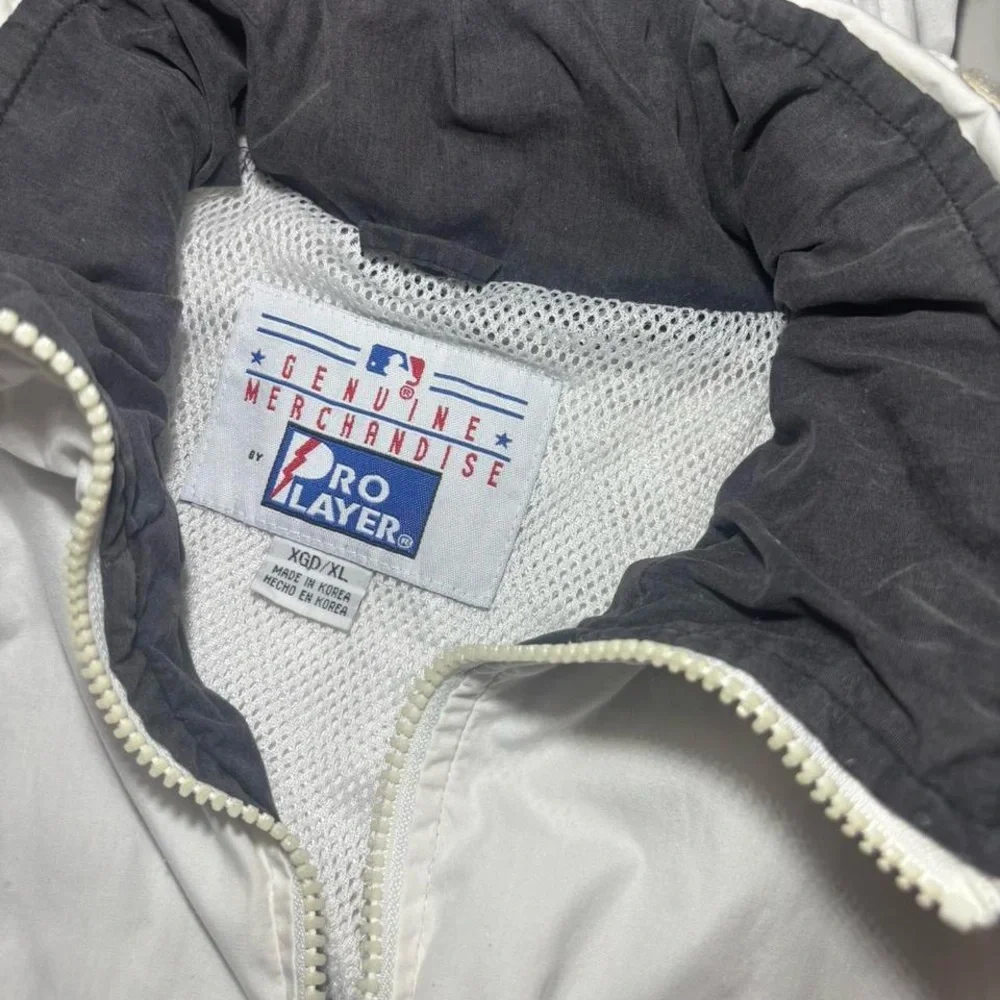 Vintage Y2K Pro Player White SF Giants Hooded Jacket - Picture 6 of 8